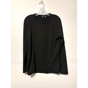 Women's Danskin Black Long Sleeve warm and breathable Shirt Size L(12-14)